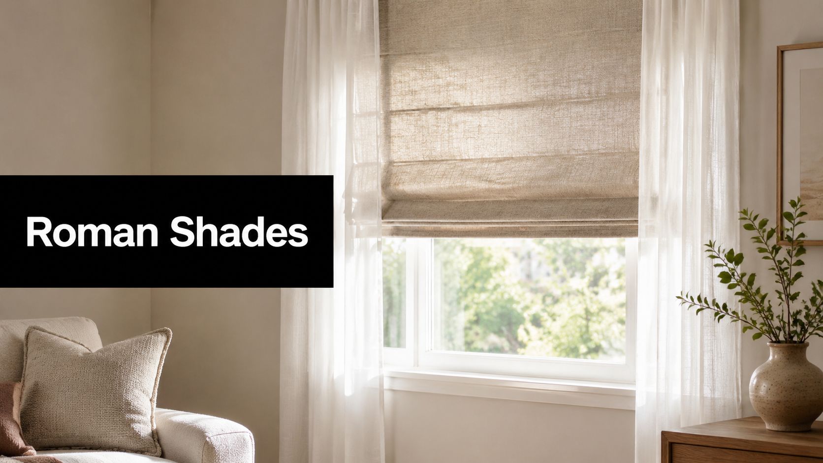 Elevate Your Home: Window Treatments with Roman Shades
