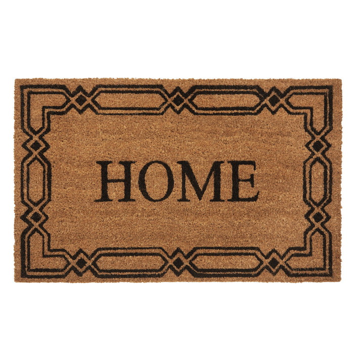 Dorothy Printed Coir Door Mat - Natural Coco Fibers - 18x30 - Heavy Duty Trap for Dirt and Moisture - Easy to Clean