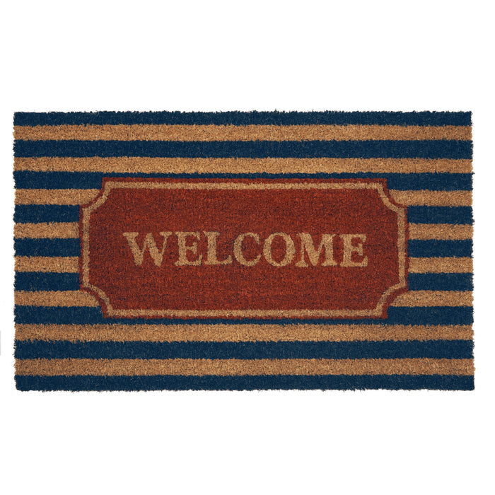 Dorothy Printed Coir Door Mat - Natural Coco Fibers - 18x30 - Heavy Duty Trap for Dirt and Moisture - Easy to Clean