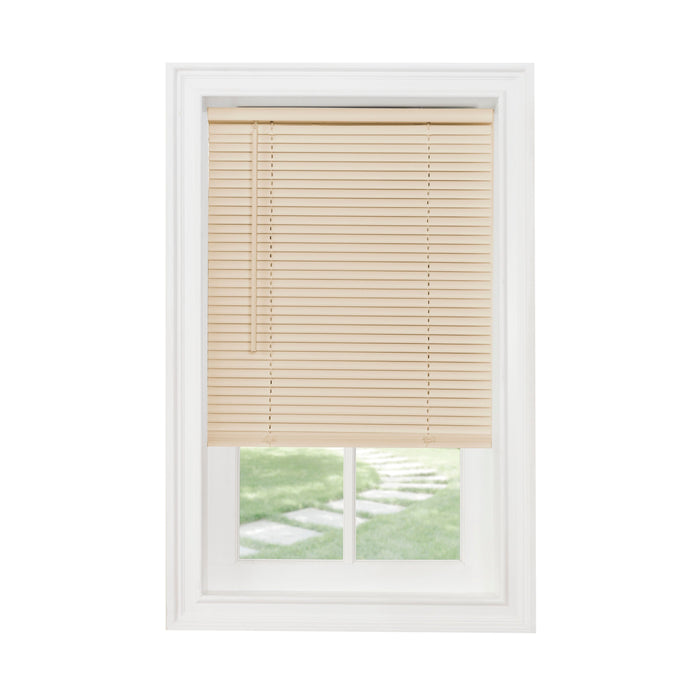 1" Light Filtering Mini Blind - Alabaster - 72x64