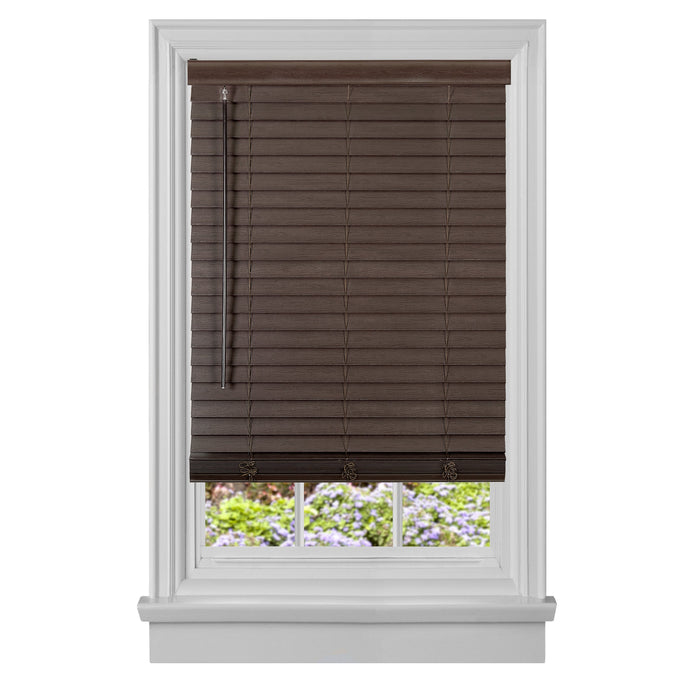 2" Faux Wood Plantation Blind - Mahogany - 33x64