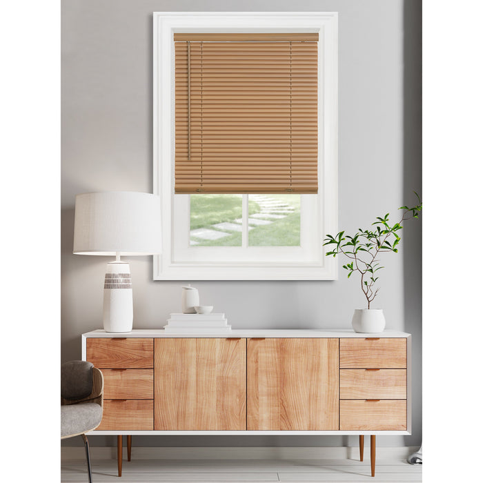 1" Light Filtering Mini Blind - Woodtone - 30x64