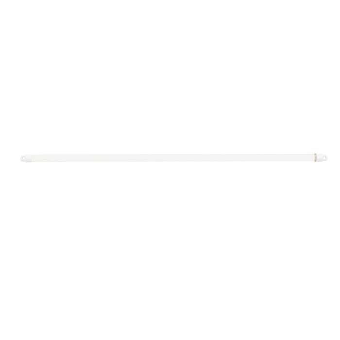 Fantasia 5/16-Inch Swivel End Sash Rod - Adjustable Width for Sheer, Lace, or Lightweight Curtains - White - 21-38