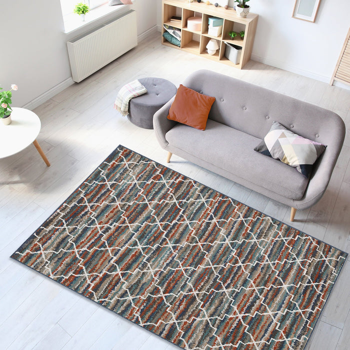 3 Piece Rug Set - Crosshatch Spice Grey