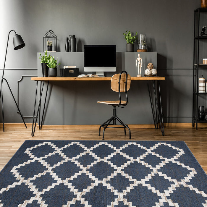 3 Piece Rug Set - Landon Blue/Grey