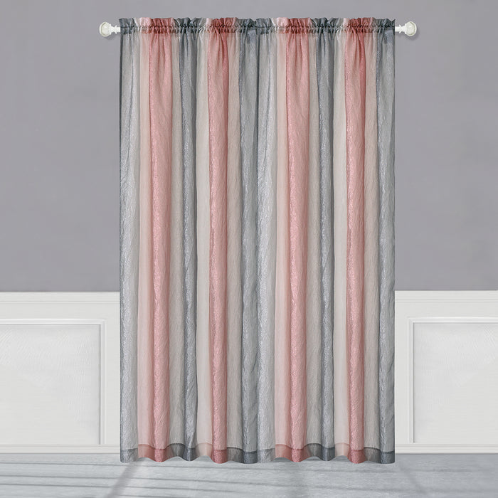 Ombre Window Curtain Panel for Household Textiles - Soft and Comfortable Polyester Material