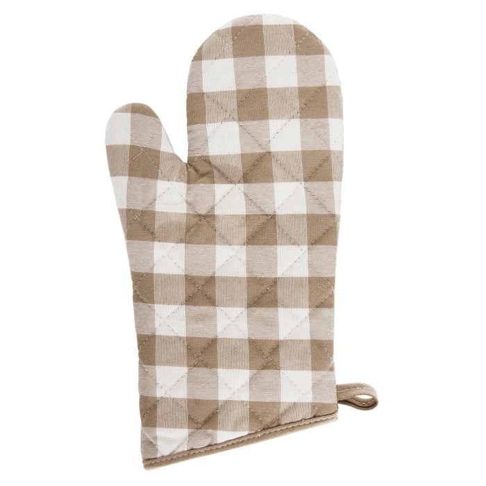 Check Oven Mitt - 7-inx13-in - Set of Two