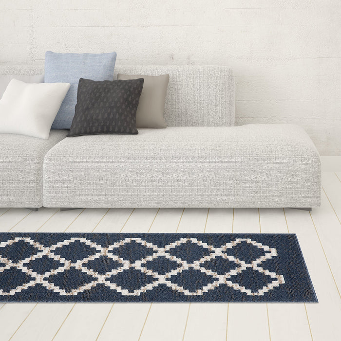 3 Piece Rug Set - Landon Blue/Grey