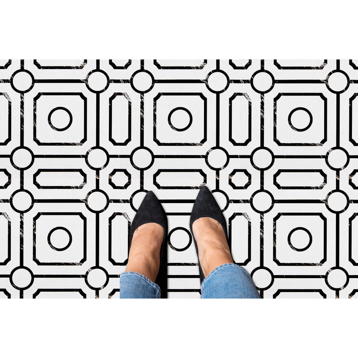 Retro Style 12x12 Self Adhesive Vinyl Floor Tile - 20 Tiles, 20 sqft