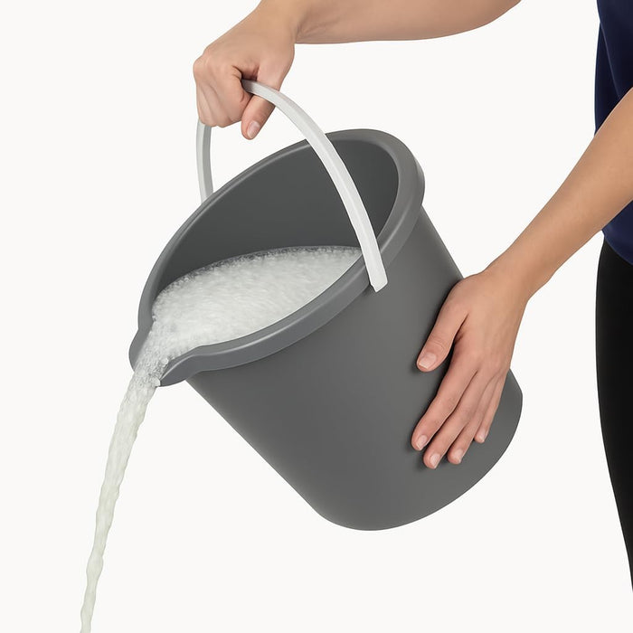 10QT (9.5L) Heavy Duty Sturdy Spout Pail Bucket with Durable Grip Handle for Cleaning, Mopping, Projects, Storage, Paint