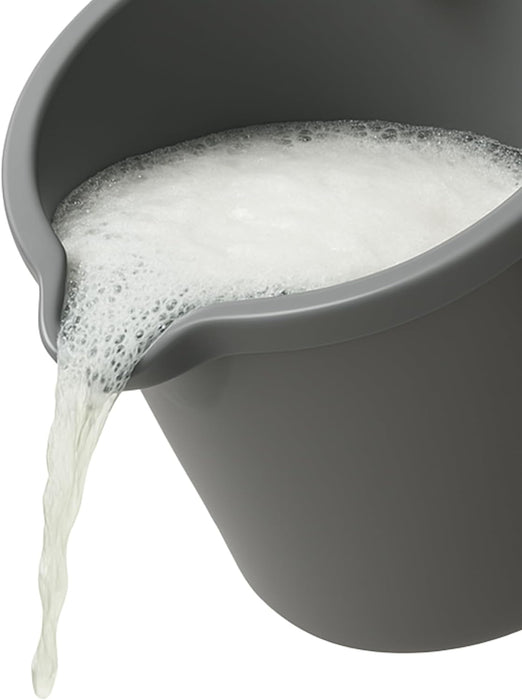 10QT (9.5L) Heavy Duty Sturdy Spout Pail Bucket with Durable Grip Handle for Cleaning, Mopping, Projects, Storage, Paint