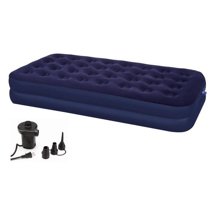 Double Twin Air Mattress with Electric Air Pump