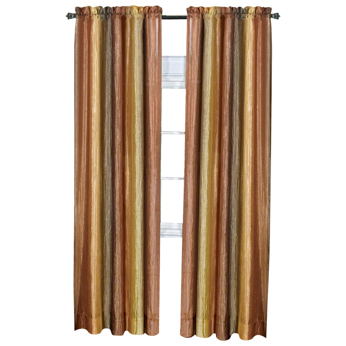 Ombre Window Curtain Panel for Household Textiles - Soft and Comfortable Polyester Material - Autumn - 50x84