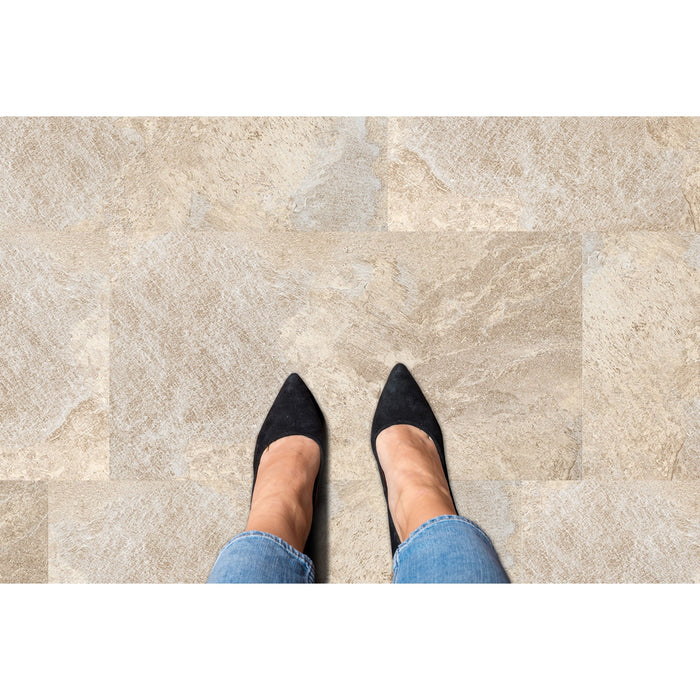 Palazzo 12x24 Self Adhesive Vinyl Floor Tile - Easy DIY Installation, 20 sqft Coverage, 5-Year Warranty - 20 Tiles/40 sq. ft. - Azurro Marble