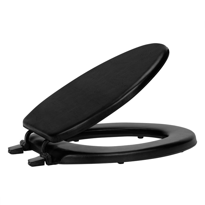 19 Inch Soft Elongated Vinyl Toilet Seat - Bone