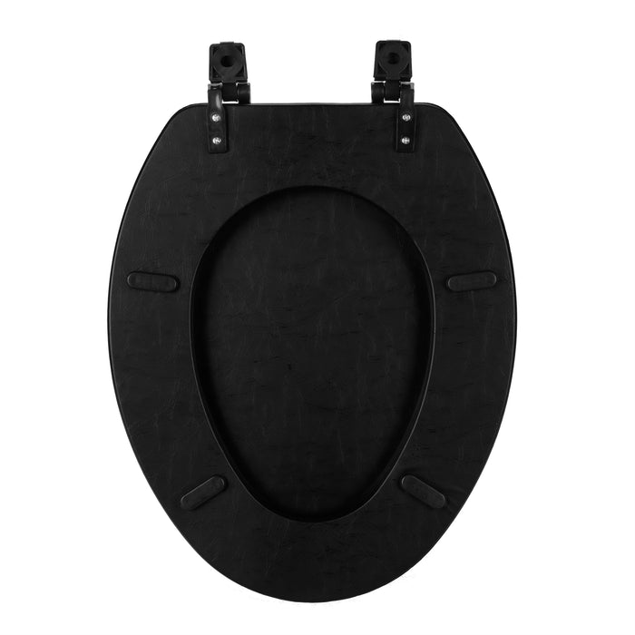 19 Inch Soft Elongated Vinyl Toilet Seat - Bone