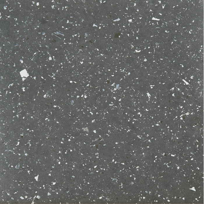 Sterling 12x12 Self Adhesive Vinyl Floor Tile - 20 Tiles, 1-Year Warranty - Black Speckled Granite