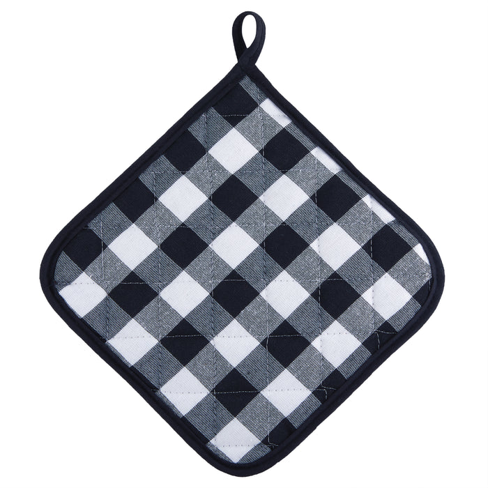 Pot Holder - Set of Two - Black/White