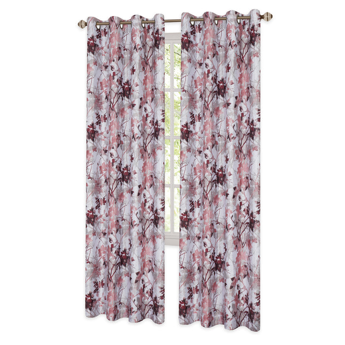 Tranquil Lined Grommet Blackout Window Curtain Panel, 98% Light Blocking, 50 inches Width, Machine Washable Polyester Fabric - Textiles & Soft Furnishings - Blush - 50x84