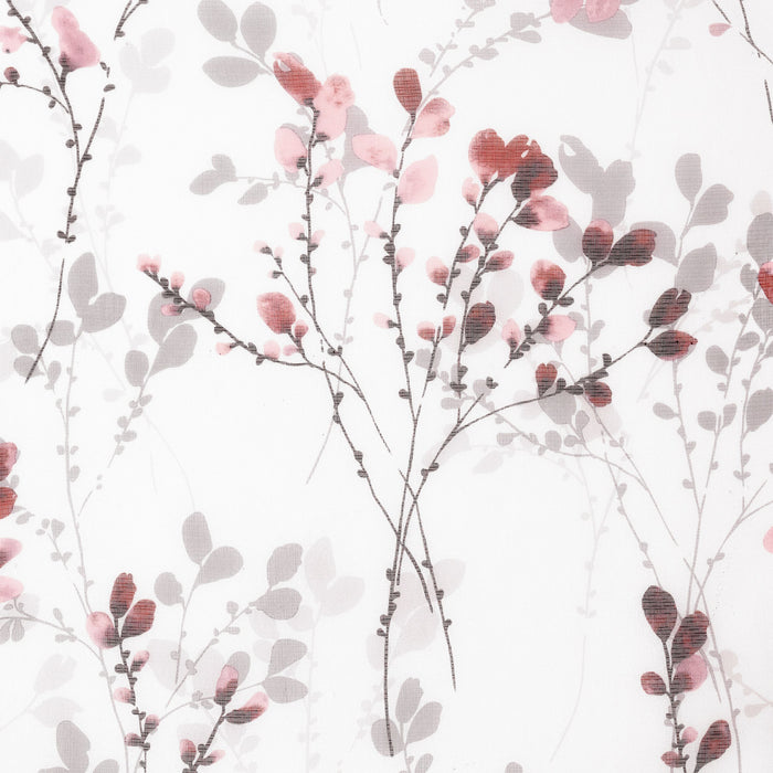 Misty Back Tab Window Curtain Panel - 52 Inches Wide, Semi-Sheer, Sold Separately - Blush - 52x63