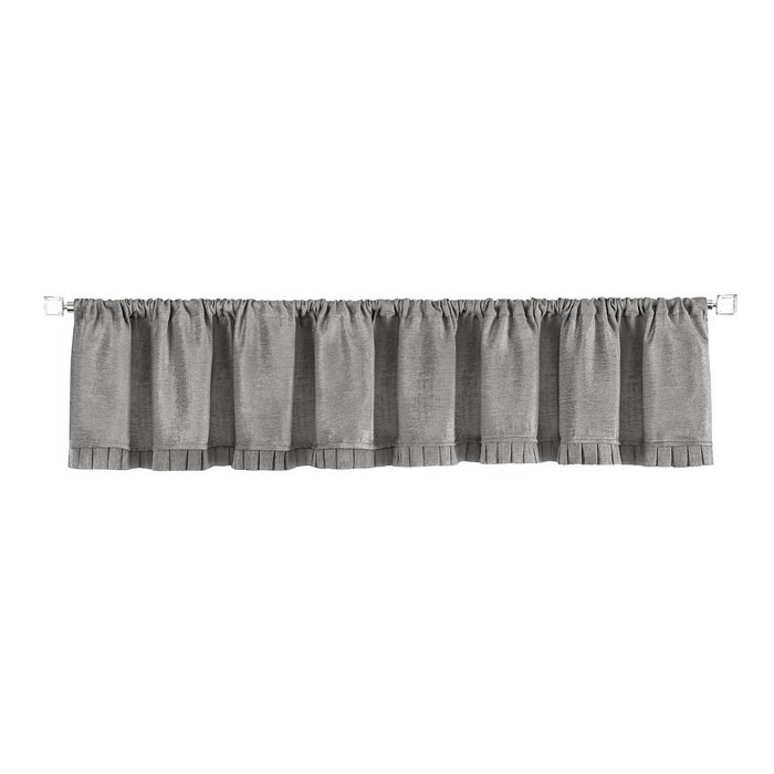 Bordeaux Rod Pocket Window Curtain Valance - 52 Inches x 14 Inches, Soft Chenille Fabric