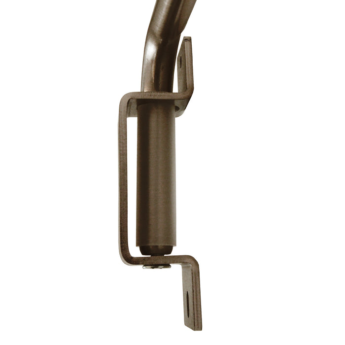 Innovative Swing Arm Curtain Rod - ½-Inch Diameter, Fits 22-36 Inch Windows, Brent Style - Bronze