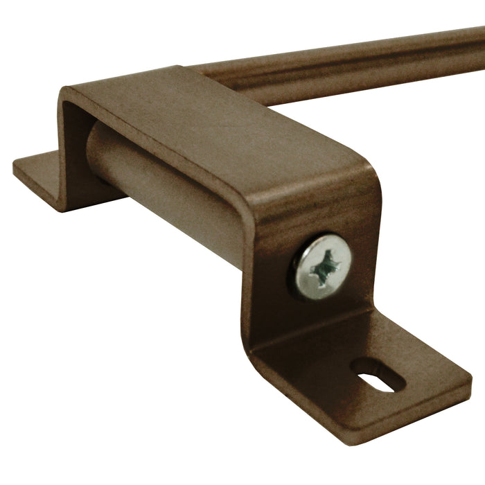 Innovative Swing Arm Curtain Rod - ½-Inch Diameter, Fits 22-36 Inch Windows, Brent Style - Bronze