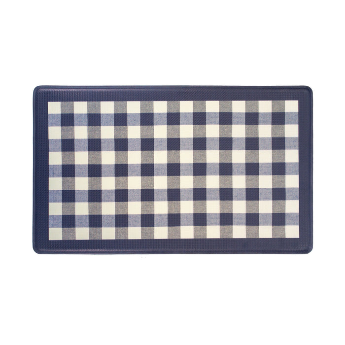 Anti Fatigue Mat 18x30 - Buffalo Check Navy