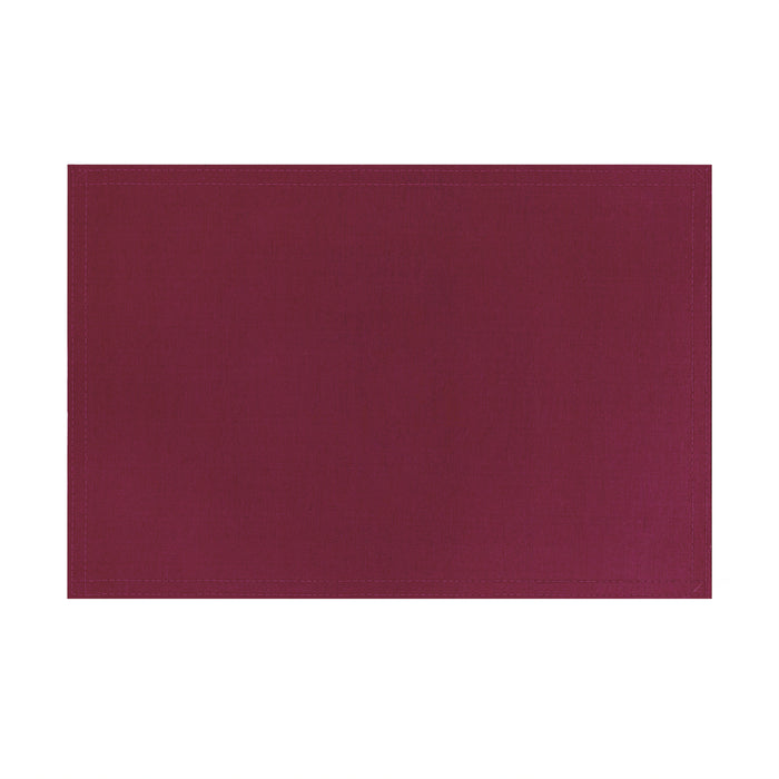 Reversible Placemat - Set of Four - Burgundy