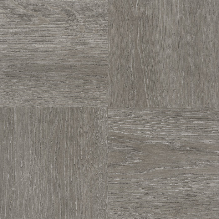 Tivoli 12x12 Self Adhesive Vinyl Floor Tile - Covers 45 Square Feet, 1-Year Warranty - Charcoal Grey Wood