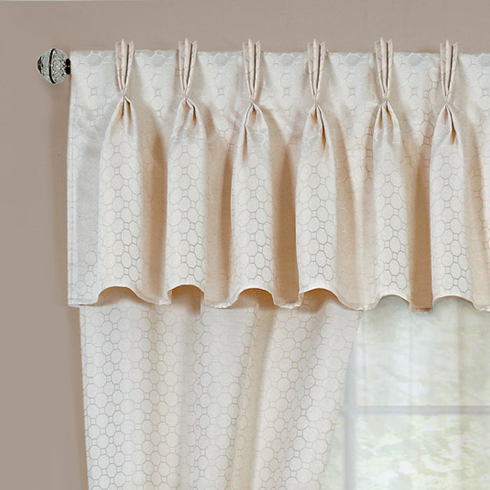 Claire 6 Pc Window Curtain Set - Economically Priced, Easy Care, Rod Pocket or Clip Rings, Simplified Installation Process