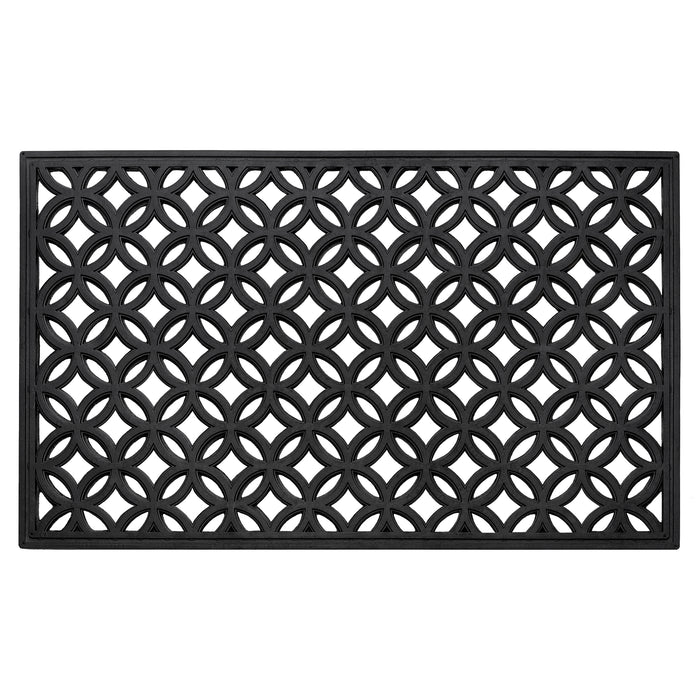 Iron Rubber Mat 18x30 - Fleur De Lis, Wrought, Eco-friendly - Diamond