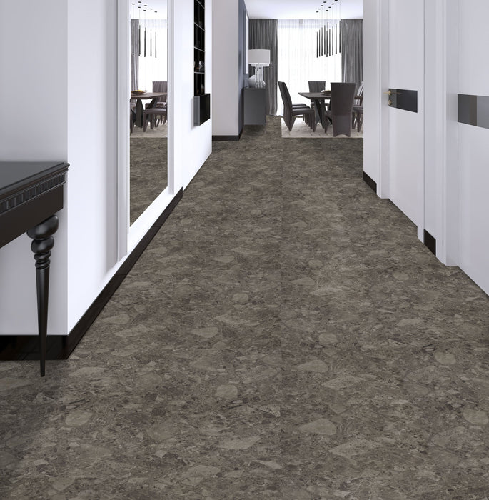 Nexus Style 12x12 Self Adhesive Vinyl Floor Tile - Cover 20 sqft, Easy DIY Peel 'N' Stick Installation, 1-Year Limited Warranty - Emporador Marble