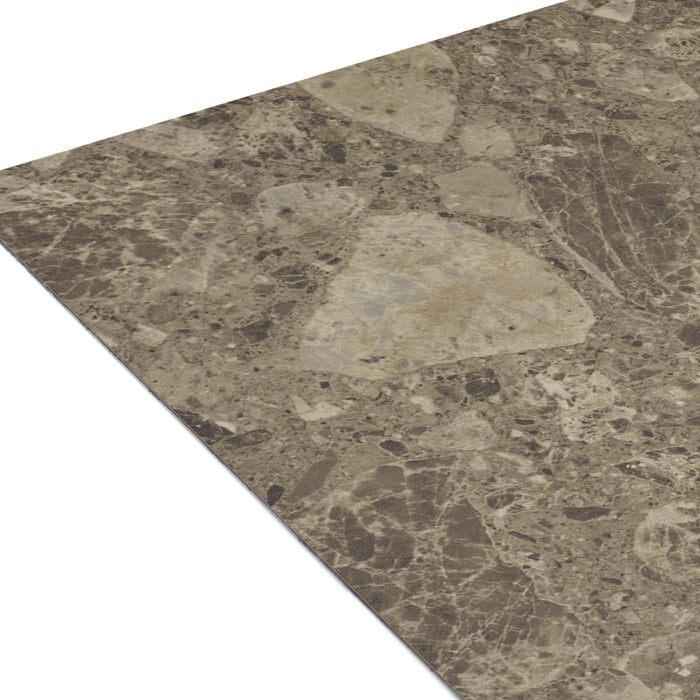 Nexus Style 12x12 Self Adhesive Vinyl Floor Tile - Cover 20 sqft, Easy DIY Peel 'N' Stick Installation, 1-Year Limited Warranty - Emporador Marble