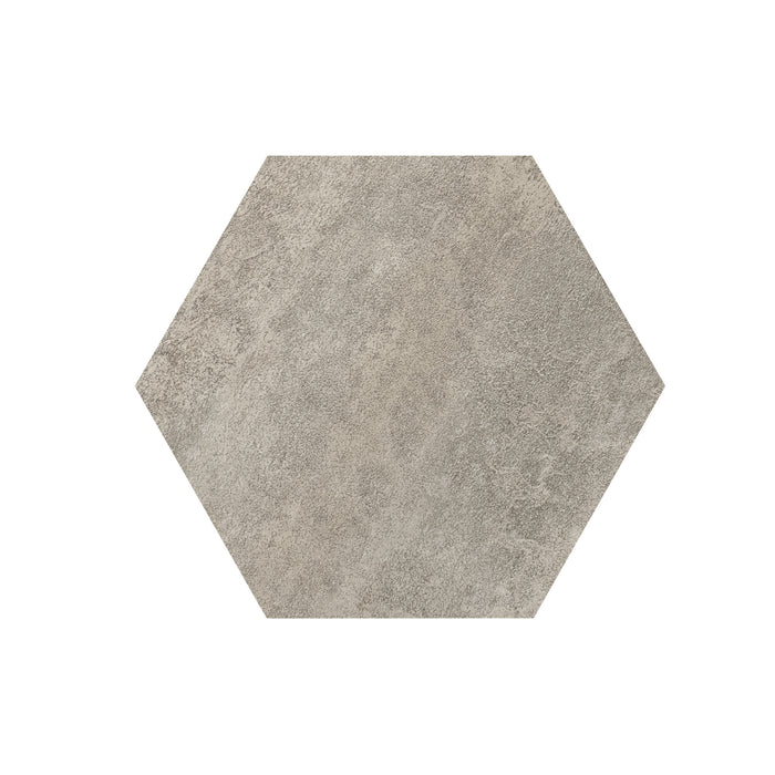 9x10.4 Self Adhesive Hexagon Vinyl Floor Tile - Graphite