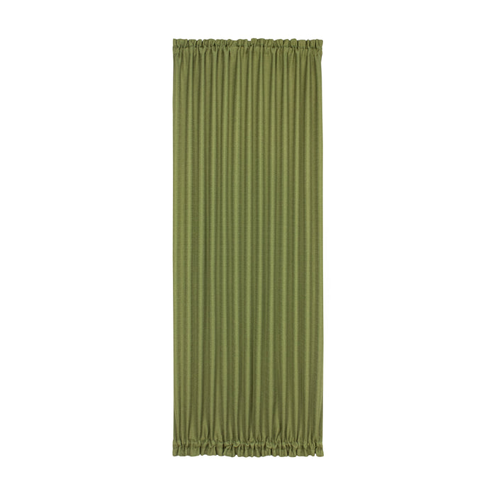 Darcy Rod Pocket Door Panel with Tieback, Soft Radiance, Machine Washable - Green - 54x72