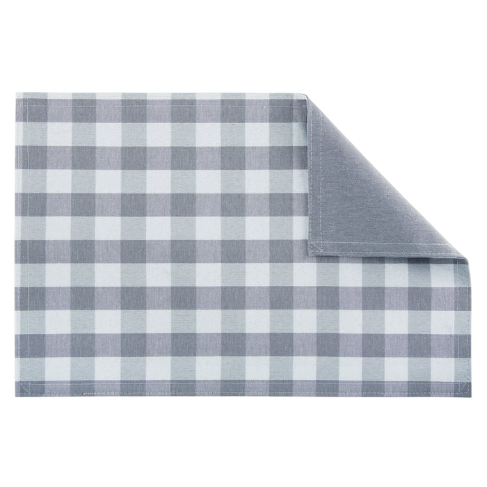 Reversible Placemat - Set of Four - Grey