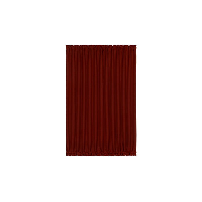 Darcy Rod Pocket Door Panel with Tieback, Soft Radiance, Machine Washable - Marsala - 54x40