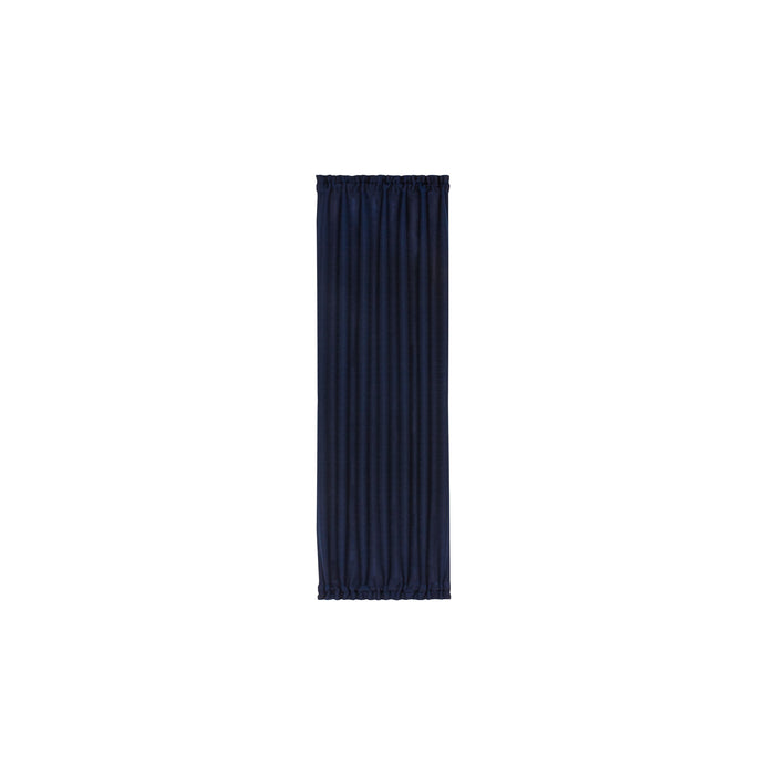 Darcy Rod Pocket Door Panel with Tieback, Soft Radiance, 25 x 40 inches, Machine Washable - Navy - 25x40