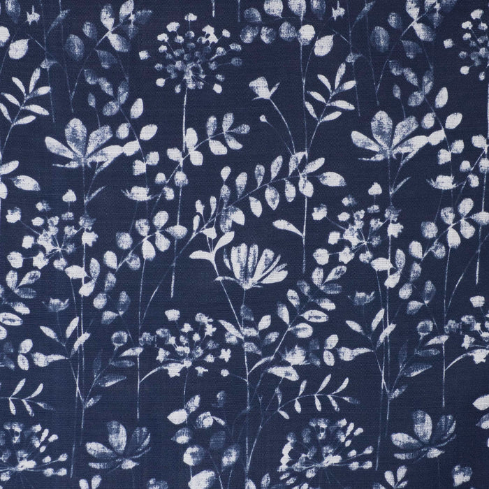 Charlotte Rod Pocket Window Curtain Panel - 42 Inches Width - Light Filtering - Machine Washable - Geometric Diamond Clipped Design - Textiles & Soft Furnishings - Navy - 52x63