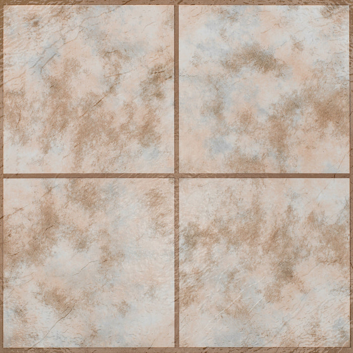 12x12 2.0mm Self Adhesive Vinyl Floor Tile - Rustic Clay Square