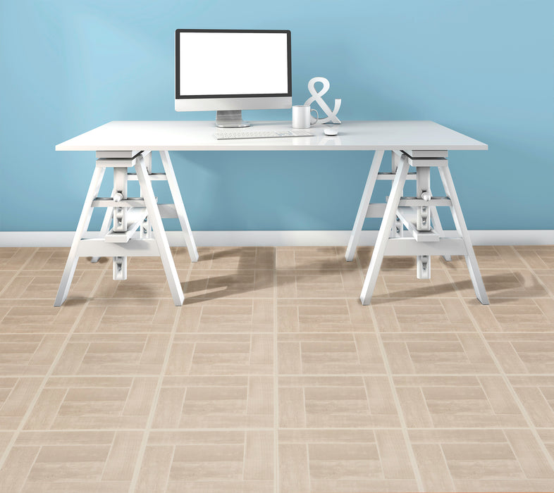 Tivoli 12x12 Self Adhesive Vinyl Floor Tile - Covers 45 Square Feet, 1-Year Warranty - Saddlewood