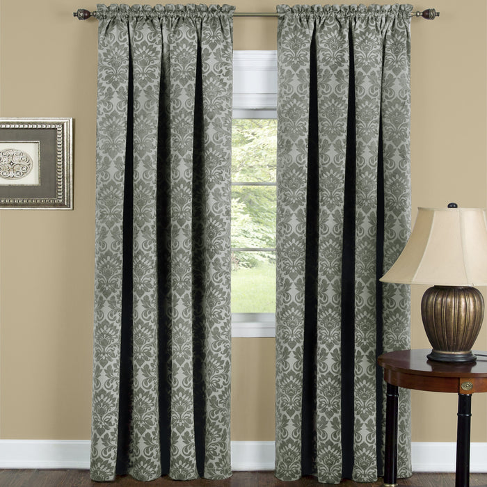 Sutton Window Curtain Panel for Household Textiles - Soft and Comfortable Polyester Material - Sage - 52x84