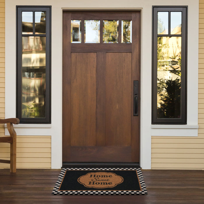 Dorothy Printed Coir Door Mat - Natural Coco Fibers - 18x30 - Heavy Duty Trap for Dirt and Moisture - Easy to Clean - Sweet Home