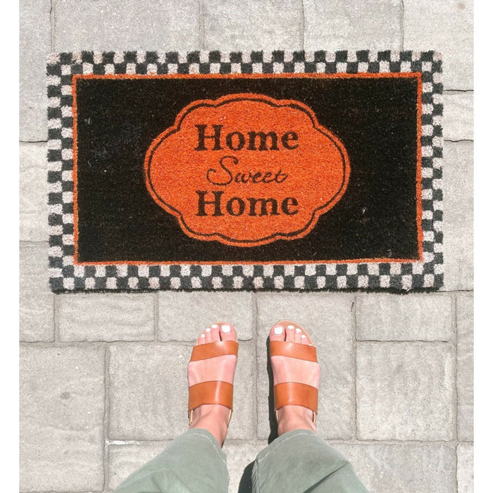 Dorothy Printed Coir Door Mat - Natural Coco Fibers - 18x30 - Heavy Duty Trap for Dirt and Moisture - Easy to Clean - Sweet Home