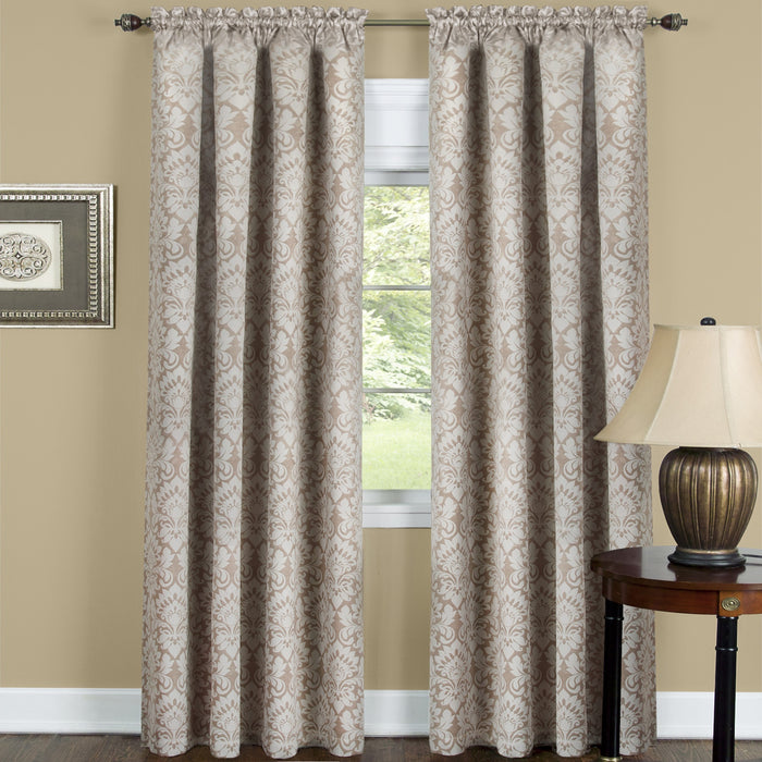 Sutton Window Curtain Panel for Household Textiles - Soft and Comfortable Polyester Material - Tan - 52x84