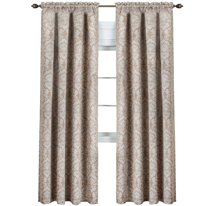 Sutton Window Curtain Panel for Household Textiles - Soft and Comfortable Polyester Material - Tan - 52x84