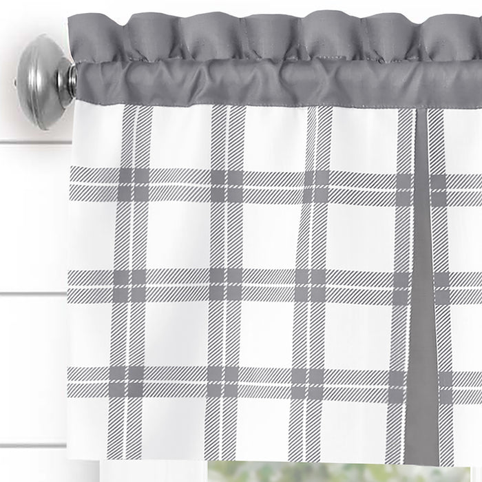Tate Window Curtain Valance - 53 inches width, 1.5-inch rod pocket