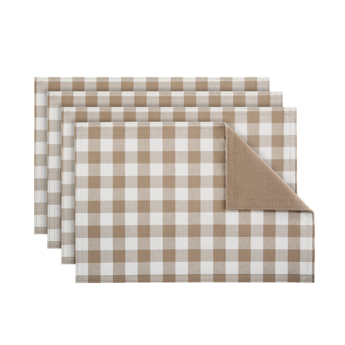 Reversible Placemat - Set of Four - Taupe