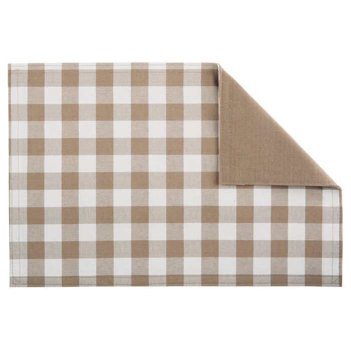 Reversible Placemat - Set of Four - Taupe